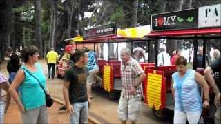 touristic train Porec in Istrien Kroatien 2013 4