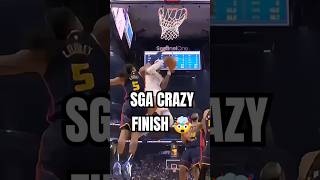 SGA with CRAZY FINISH against Warriors Defenders!! Showing why he's TOP 1 in MVP RACE #shorts #nba