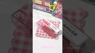 amuse dew tint in 11 boksoonga 🎀🫧🪽 #amuse #liptint #kbeauty #makeup #shorts #nctdream #jisung