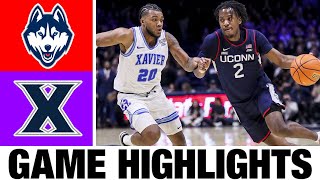 #11 UConn vs Xavier Highlights | NCAA Men's Basketball | 2024 College Basketball