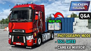 🚚Upcoming Photo Mode, New GPS Screen, Toll Gates and More Features for Truckers Of Europe 3