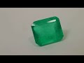 attractive intense green colombian emerald cut 2.92cts