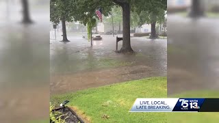 Weekend downpour leaves Leeds homeowner with a large mess to clean up