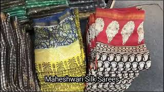 Maheshwari Silk Sarees new collection ।। Free shipping ।। silk Sarees collection।। part 381