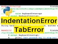 IndentationError | TabError | Python | Tutorial