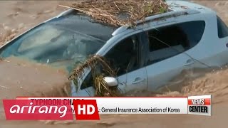 Typhoon Chaba strikes southern Korea, before moving to East Sea