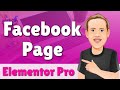 Elementor Pro Facebook Page Widget