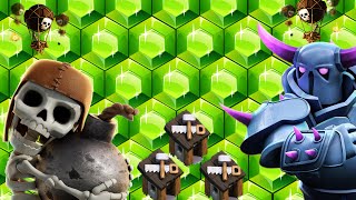 Clash Of Clans 450 FREE Gems, 1250 Trophies, 3rd Builder Hut Unlocked!