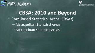 2009 NHTS Census Boundary Update Using 2010 Census Boundaries