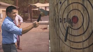 Tempe-based Hotshots brings ax-throwing to you