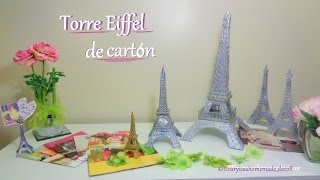 Torre Eiffel / DIY / Como hacer una Torre Eiffel de cartón