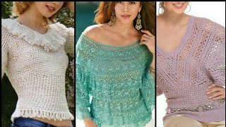 Very Luxury royal style crochet shirts / tops / blouse latest top demanding designs UK- US fashion