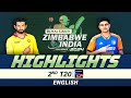 2nd T20 | English | Highlights | India Tour Of Zimbabwe | 7th July 2024