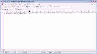 jQuery Tutorial - 7 - Ready