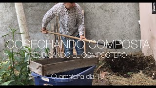 COSECHANDO COMPOSTA | reubicando el compostero