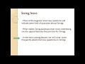 Java Interview Questions - String Intro