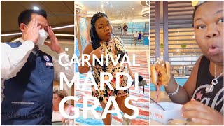 Sea Day Brunch, BINGO, Shaq's Big Chicken on Carnival Mardi Gras | Cruise Vlog | Cory Nes