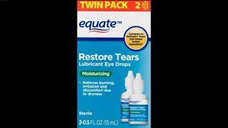 Several eye drops and ointment sold at Walgreens and Walmart recalled
