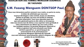 Ceremonie de Voeux SE Fozang Menguem DONTSOP Paul