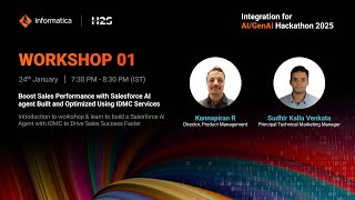 Learn to build a Salesforce AI sales agent with IDMC \u0026 drive faster sales success in this workshop.