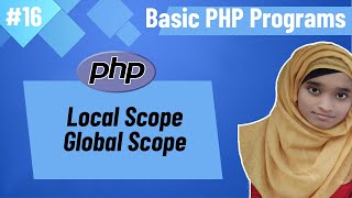 Basic PHP Programs Bangla (Part-16) | PHP Global Scope & Local Scope