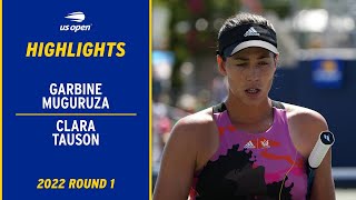 Garbine Muguruza vs. Clara Tauson Highlights | 2022 US Open Round 1