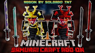 Weapon Mod Minecraft Pe - Samurai Craft Addon || Craftable Katana and Samurai Armor - Mod Showcase