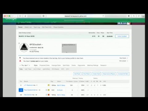 Yahoo Fantasy Baseball 101 (How to Play) Yahoo Fantasy Baseball 101 (How to Play)