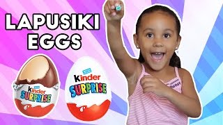 Lapusiki (Лапусики) Kinder Surprise Eggs Review | Toy Unboxing