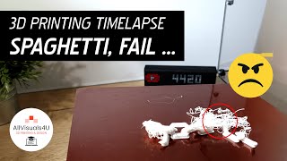 😫 3D Print Spaghetti - 3D Print Fails - 3D Print Problems