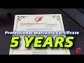 PAKAR ELEKTRIK : 5 Years Professional Warranty Certificate