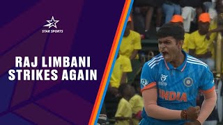 India's Raj Limbani Strikes Again | ICC U-19 Men's World Cup Final 2024