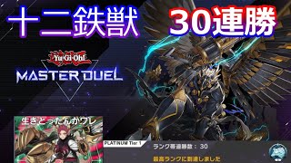 【遊戯王マスターデュエル】現役プレイヤーのガチランク　プラチナ【十二鉄獣】