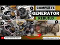 DIY  Restoration of Abadoned four stroke Generator,Piston,crank shaft, carburettor,Capacitor PT 3/3