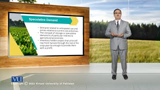 Speculative Demand | Agricultural Economics | ECO608_Topic030