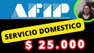 ¿COMO se LIQUIDA el Bono de $ 25.000 Servicio Domestico ?#tutorialesafip #tramitesafip #noticiasafip