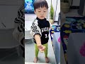 儿子太机智了！一顿操作猛如虎，原来是这意思！#cute baby#baby#萌娃#搞笑日常 #人类幼崽#小米宝