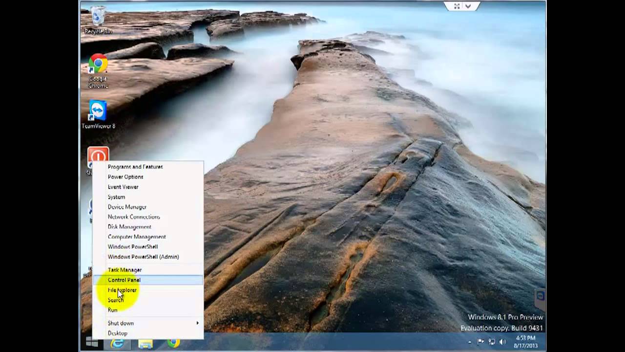 Start Button Windows 8 1 Tutorial Youtube