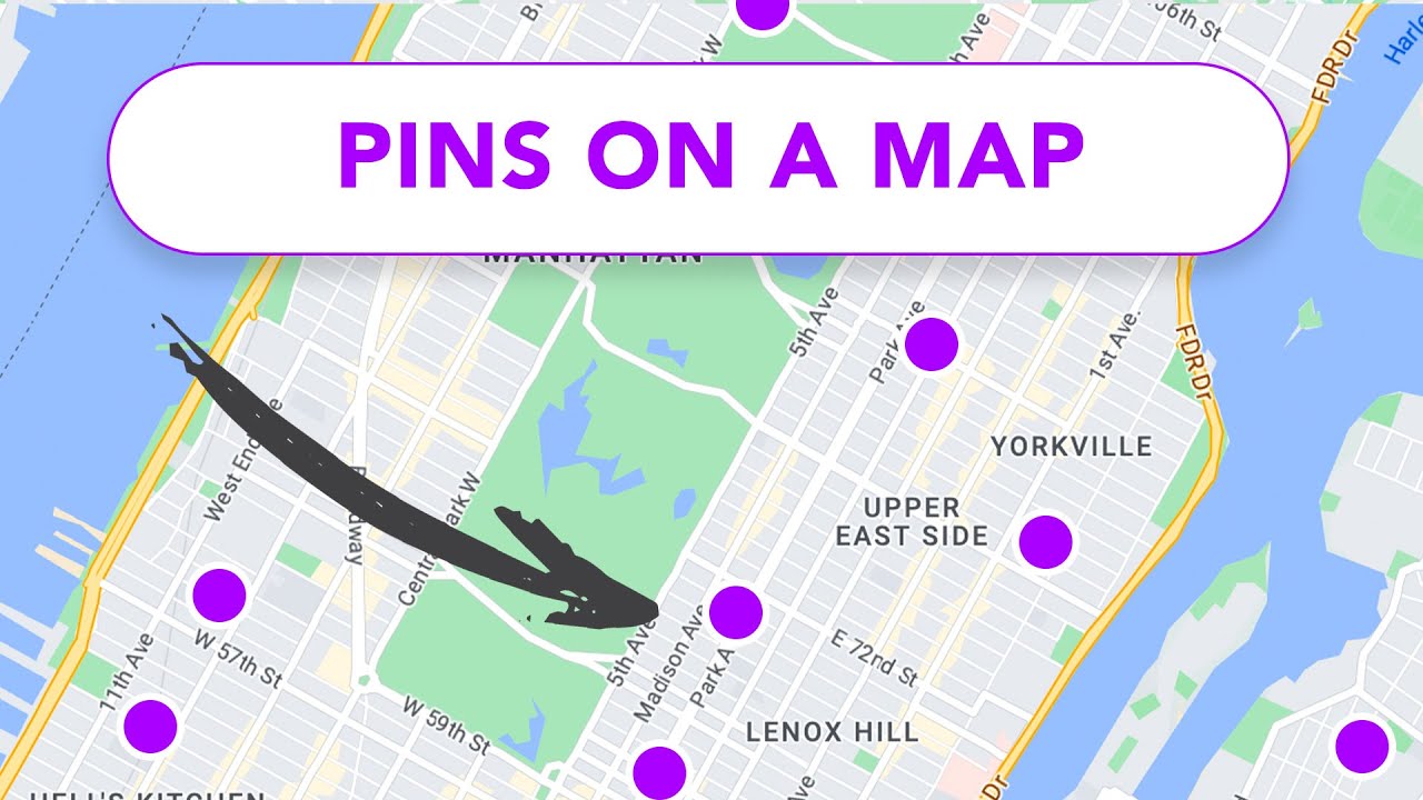 How To Plot Multiple Pins On A Map Youtube