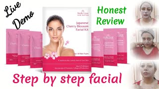 Vedic Line Japanese cherry blossom facial kit || How to use || live Demo