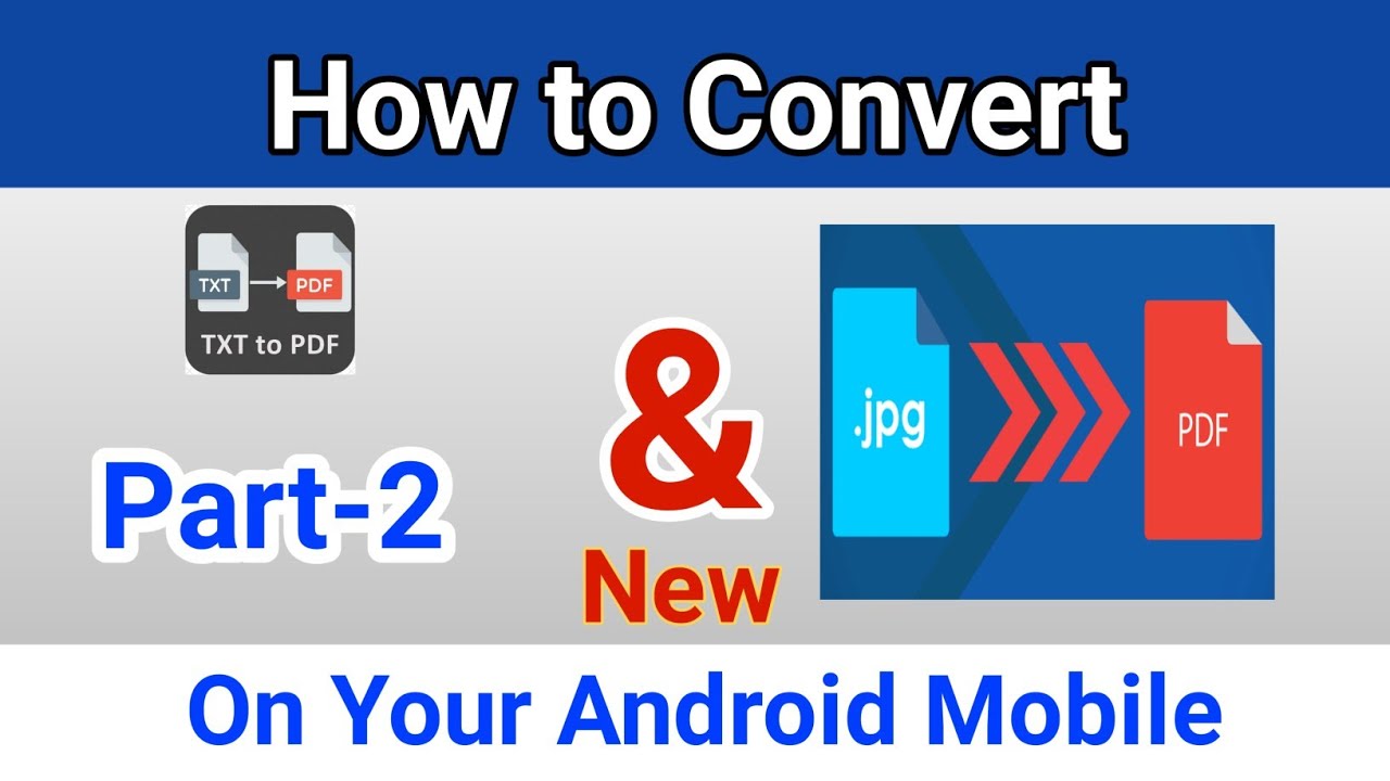 How To Convert Image To PDF On Your Android Mobile 2020 Part-2 | Best ...