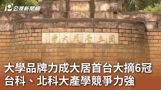 大學品牌力成大居首台大摘6冠 台科、北科大產學競爭力強｜20240229 公視中晝新聞