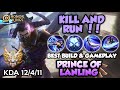 Insane Assassin !! Prince Of Lanling Gameplay In Grandmaster Rank | Honor Of Kings