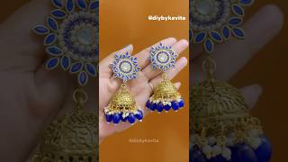 Trending Kundan Earrings✨🦋#shorts #diycrafts #viralvideo #trending