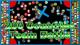 Team Battle Race ~200 countries marble race #32~ in Algodoo | Marble Factory