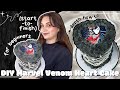 How To Make A Marvel Venom Inspired Vintage Heart Cake │ How-To In-Depth Tutorial For Beginners