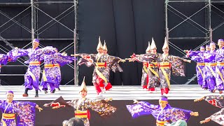 [4K] 十人十彩 ①　YOSAKOI高松祭り(よさたか) 2023 日曜日 (中央)