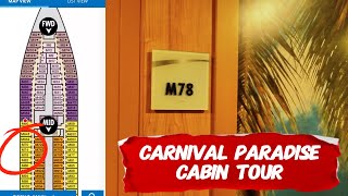 Carnival Paradise Cabin Tour | Oceanview Stateroom M78