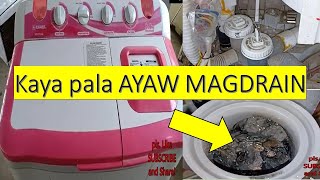 Washing Machine not Draining problem, trouble shooting and repair! TAGALOG