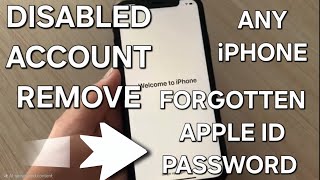 iCloud Unlock Disabled Account with Forgotten Apple ID and Password